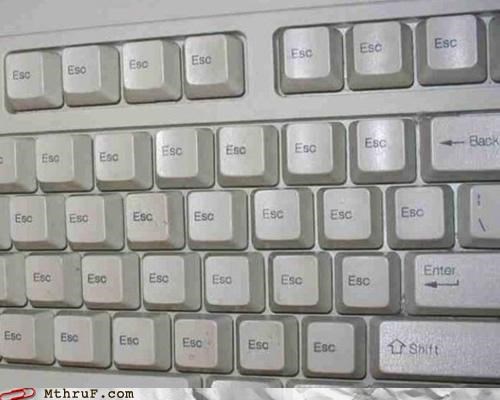 What the Keyboard Starts to Look Like as the Time for Clocking Out Gets Nearer