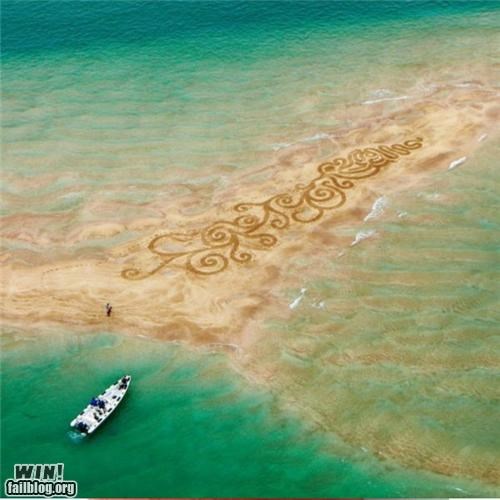 Spirals in the Sand