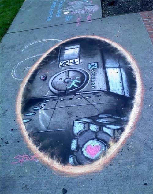 Portal Sidewalk Art of the Day