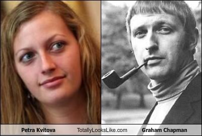 Petra Kvitova Totally Looks Like Graham Chapman