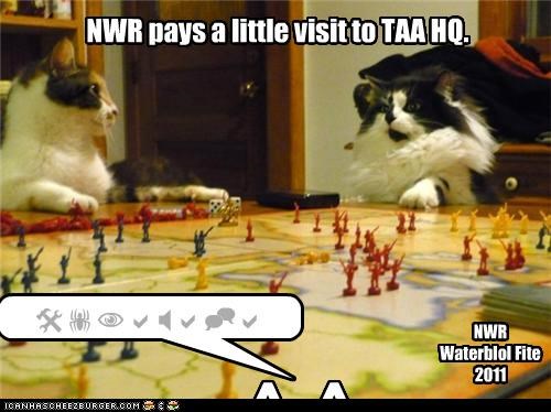 NWR pays a little visit to TAA HQ.