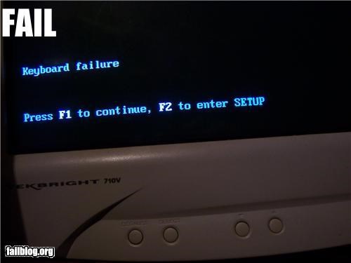 Keyboard Failure FAIL