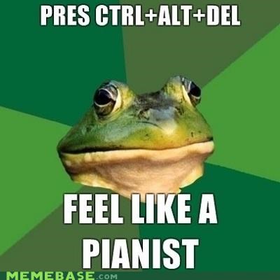 Foul Bachelor Frog Has Mastered the Keyboard