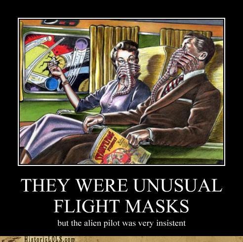 THEY WERE UNUSUAL FLIGHT MASKS