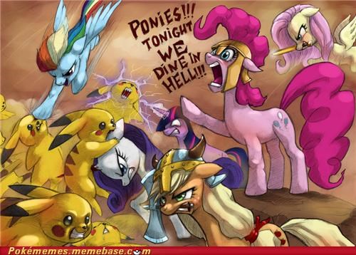 Pikachu vs. Ponies