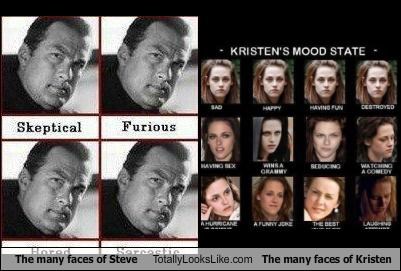 The Many Faces of Steven Seagal Totally Looks Like The Many Faces of Kristen Stewart