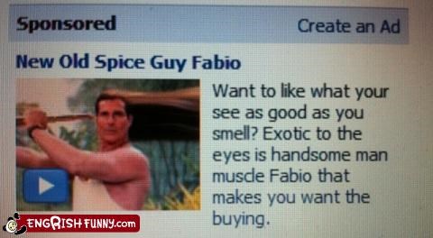 But Really, Fabio Makes me Want the Buying Anything!
