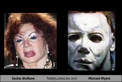 Jackie Stallone Totally Looks Like Michael Myers