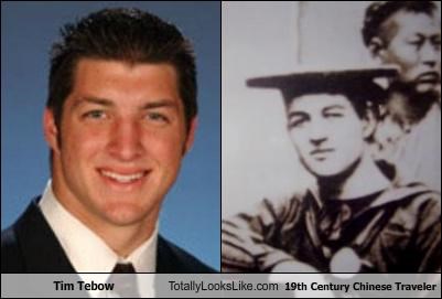 Tim Tebow (Quarterback for the Denver Broncos) Totally Looks Like This 19th Century Chinese Traveler