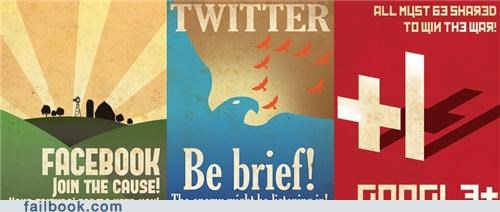 Social Media Propaganda Posters