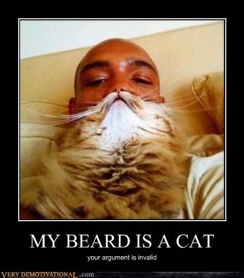 MY BEARD IS A CAT