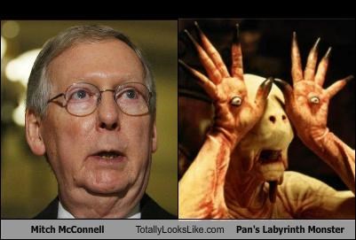 Mitch McConnell Totally Looks Like "Pan's Labyrinth" Monster