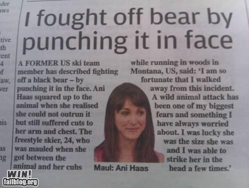 Completely Relevant News: Bear Fight!