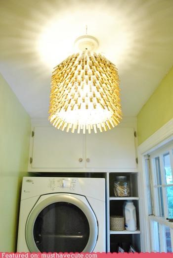 Clothespin Chandelier
