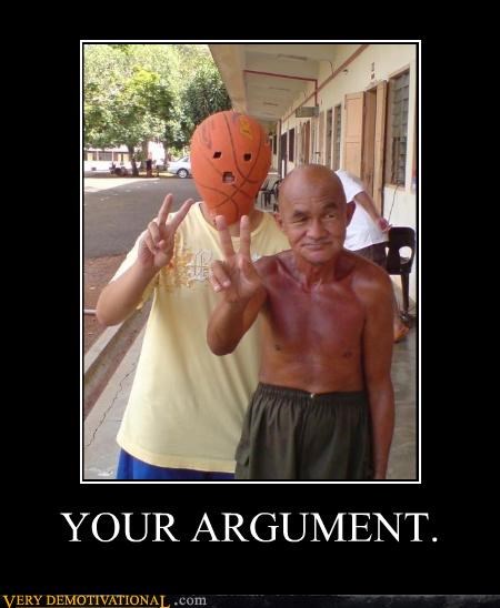 YOUR ARGUMENT.