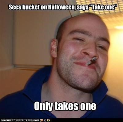 Good Guy Greg Buys Halloween Candy in August