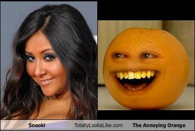 Snooki Totally Looks Like The Annoying Orange