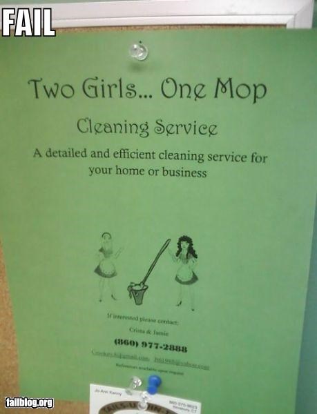 Cleaning Service FAIL