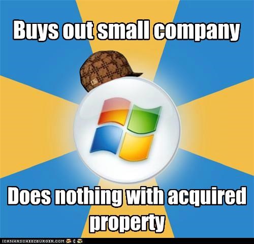 Buys out small company