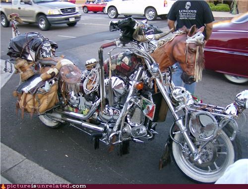 On a Steel Horse He Rides...