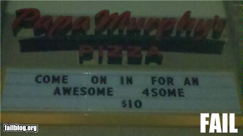 Pizza Name FAIL