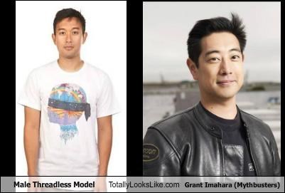 Male Threadless Model Totally Looks Like Grant Imahara (Mythbusters)