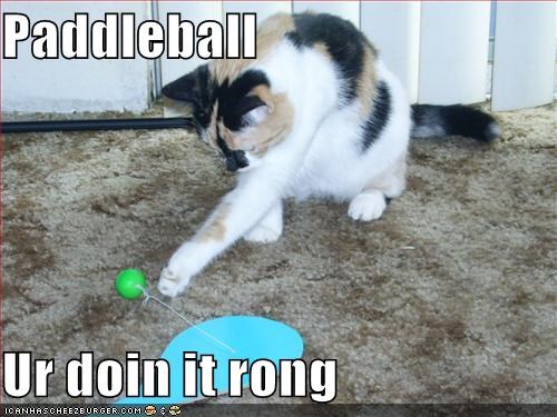Paddleball  Ur doin it rong