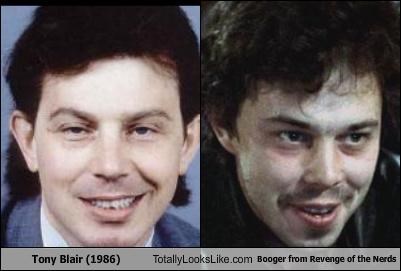 Tony Blair (1986) Totally Looks Like Booger From "Revenge of the Nerds" (Curtis Armstrong)