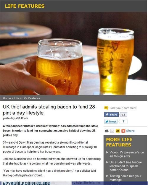 Stealing Bacon For Booze