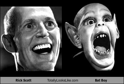 Rick Scott Totally Looks Like Bat Boy