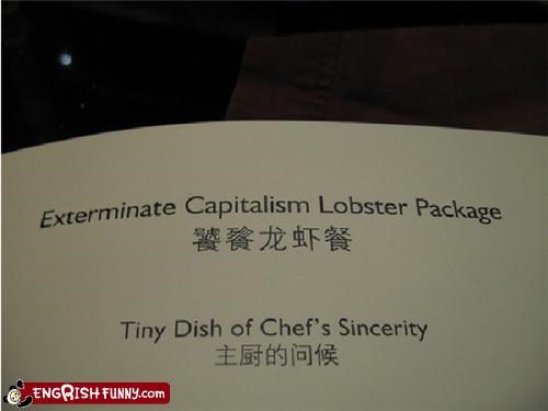 First the Lobster Package, then THE WORLD!
