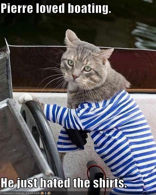 Pierre loved boating.