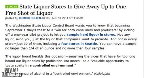 Completely Relevant News: Shots on the House (State)!