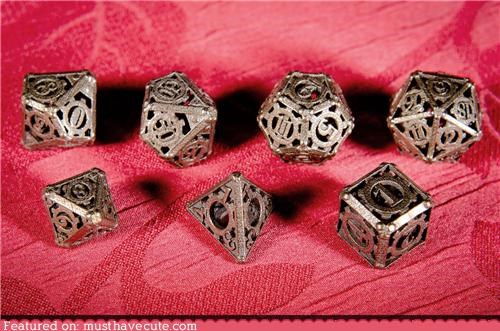 Steel Steampunk Dice