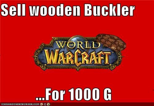 Sell wooden Buckler  ...For 1000 G