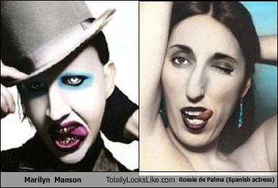 Marilyn Manson Totally Looks Like Rossie de Palma (Spanish Actress)