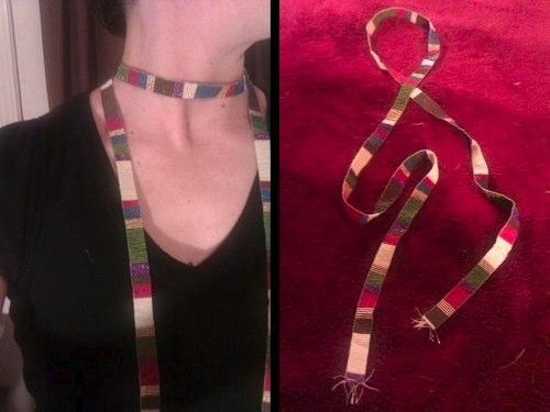 Doctor Who Scarf Necklace of the Day