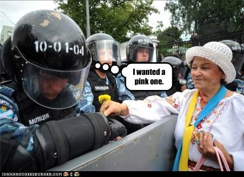 Riot Police Can't Be Choosers