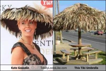 Kate Gosselin Totally Looks Like This Tiki Umbrella 