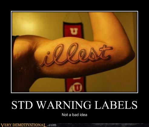 STD WARNING LABELS