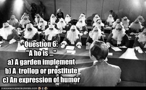 Final Exam At The Department Store Santa School