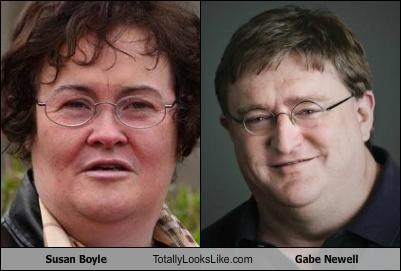 Susan Boyle Totally Looks Like Gabe Newell