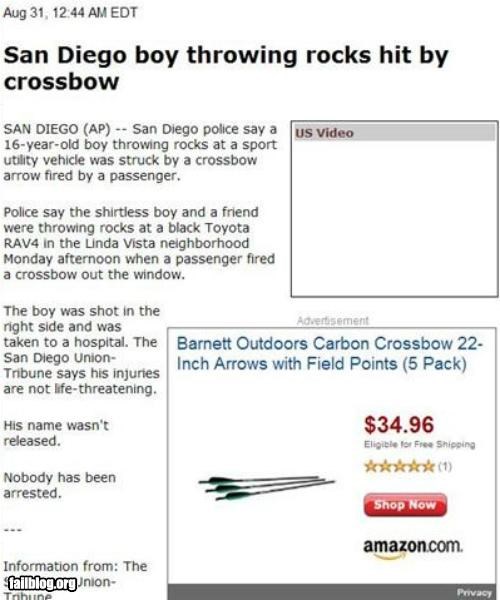 Probably Bad News: Ad Placement FAIL
