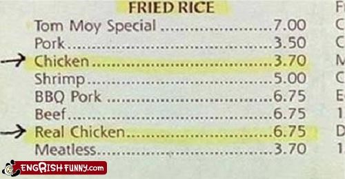 Really Real Chicken is On the Secret Menu