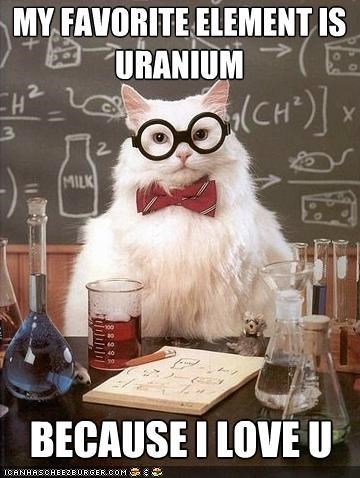 MemeCats: I Can't Tell if Chemistry Cat Is Flirting With Me or Just Geeking Out...