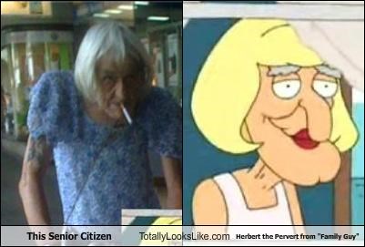 This Senior Citizen Totally Looks Like Herbert the Pervert from "Family Guy"