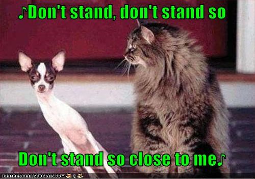 ♪Don't stand so close to me♪