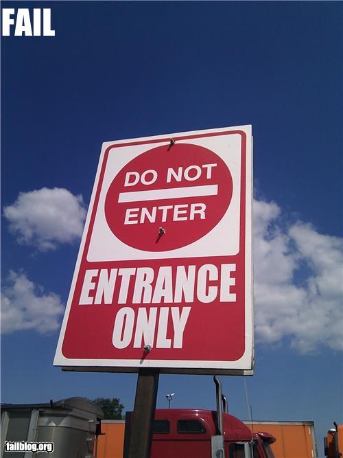 Warning Sign FAIL