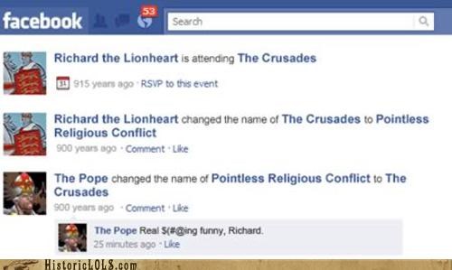 8 Funny Historical Facebook Updates