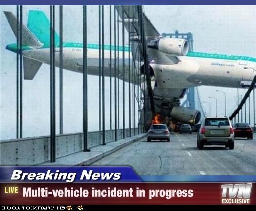 Breaking News - Multi-vehicle incident in progress